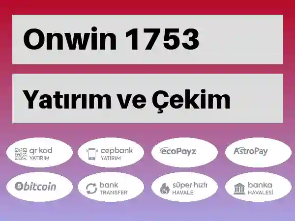 Onwin Mobil Para yatırma ve çekme 1753